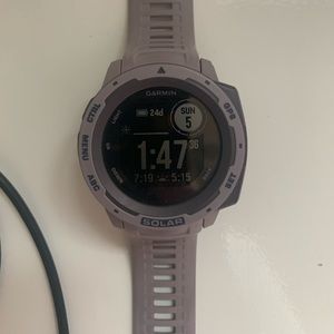 Garmin Instinct Solar GPS Smartwatch - Purple.